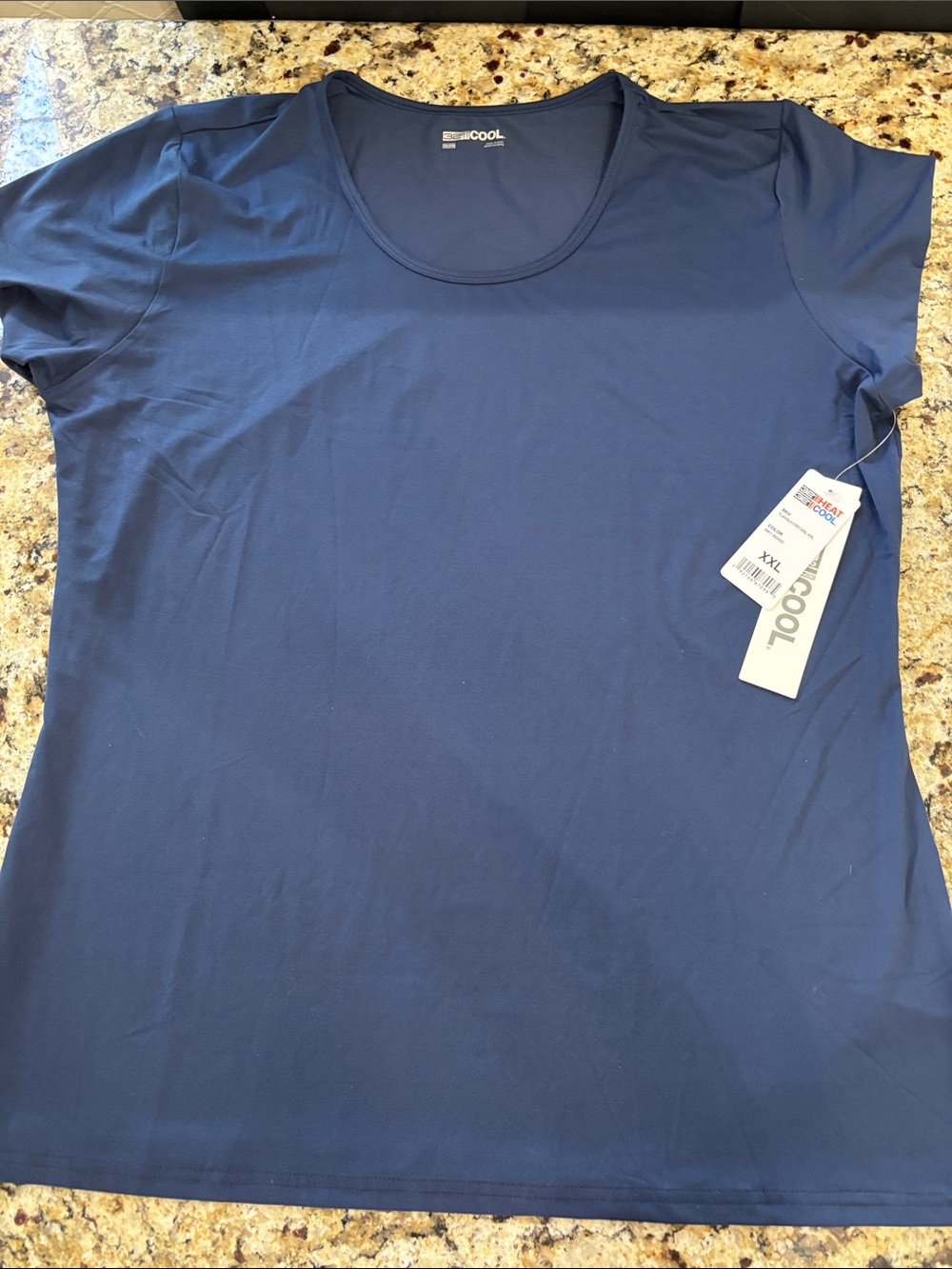 32 degrees Navy Short Sleeve Performance Tee